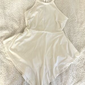 Elegant White Halter Romper